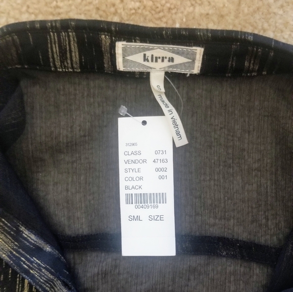 NWT Pacsun Kirra Cold Shoulder Button-down Blouse - Picture 2 of 8